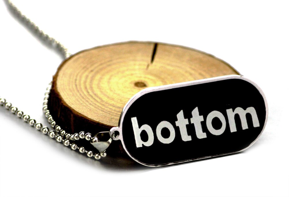 youe shone Gay Pride Bottom Comical Jewelry Dog Tag Necklace