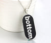 youe shone Gay Pride Bottom Comical Jewelry Dog Tag Necklace