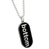youe shone Gay Pride Bottom Comical Jewelry Dog Tag Necklace
