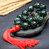 yu xin yuan Fine Jewelry Fashion Natural Hand Carved Hetian Qingyu Bracelet Best Wishes Women men Jewelry