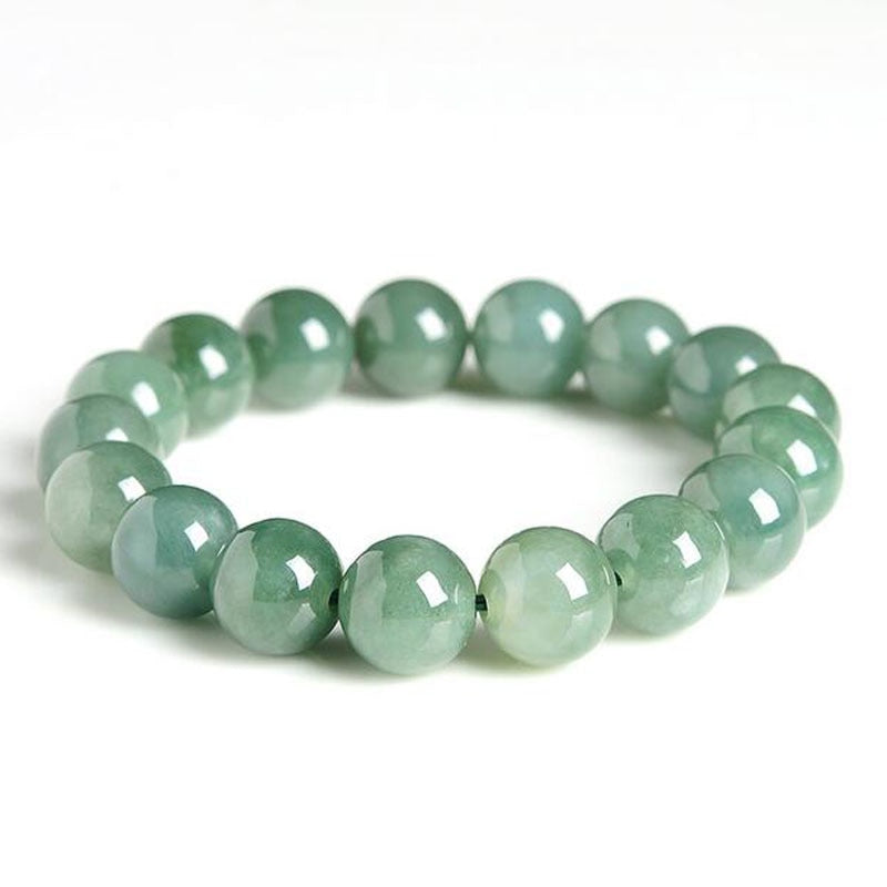 yu xin yuan Fine Jewelry Natural Emerald 10mm round bead bracelet handmade bangle for men jewelry women jewelry
