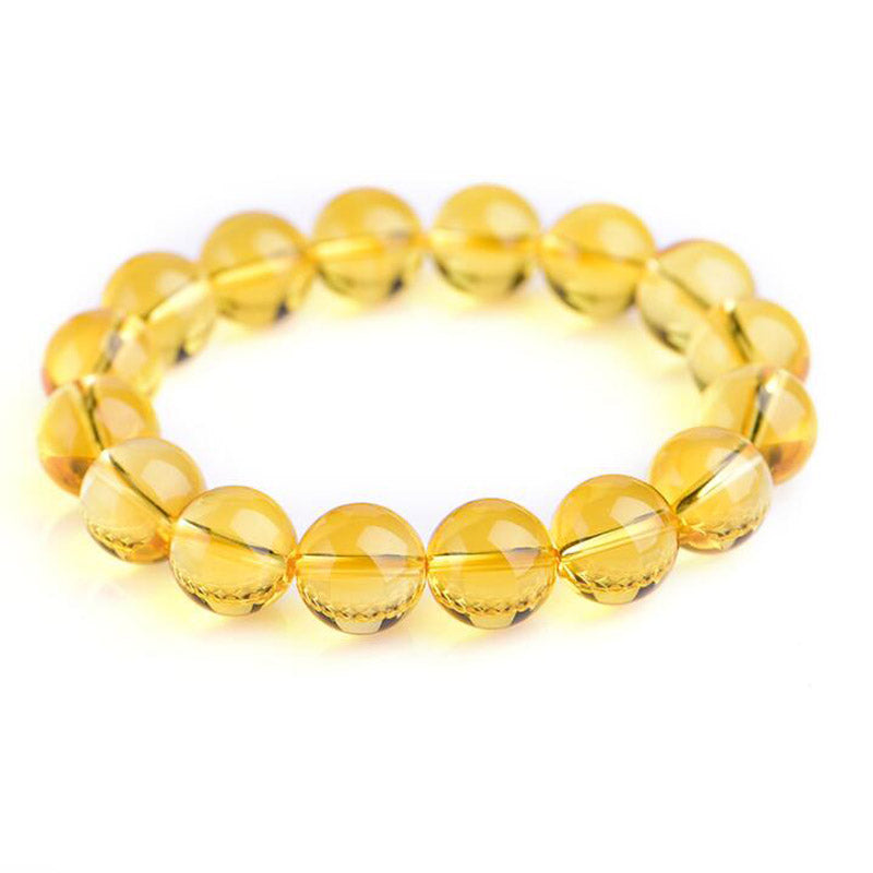 yu xin yuan Fine Jewelry Nature Crystal 12mm Round Beads Trendy Charm Bracelet for women party Jewelry
