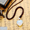 Natural Crystal Necklace Various Fashion Mixed Color Stone Charms Pendant Heart Jewelry Making Colar Good Quality Kolye